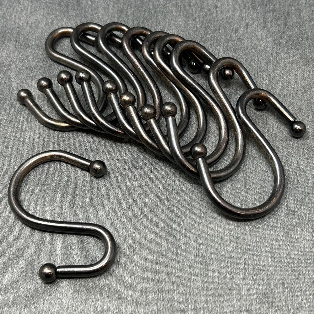 Metal S Hook Bundle Set of 10 Primitive Retail Rustic Market Display Accessory